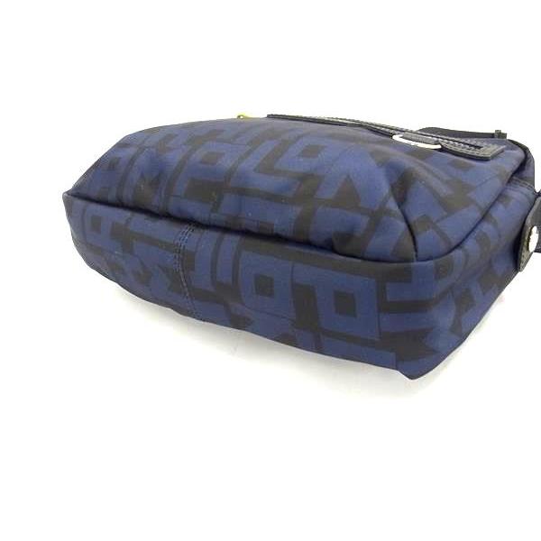 ■新品■未使用■LONGCHAMP ロンシャン ナイロン クロスボディ ワンショルダーバッグ 斜め掛け 肩掛け ブラック系×ネイビー系 FS1324 LONGCHAMP（ロンシャン） □新品□未使用□LONGCHAMP ナイロン クロス
