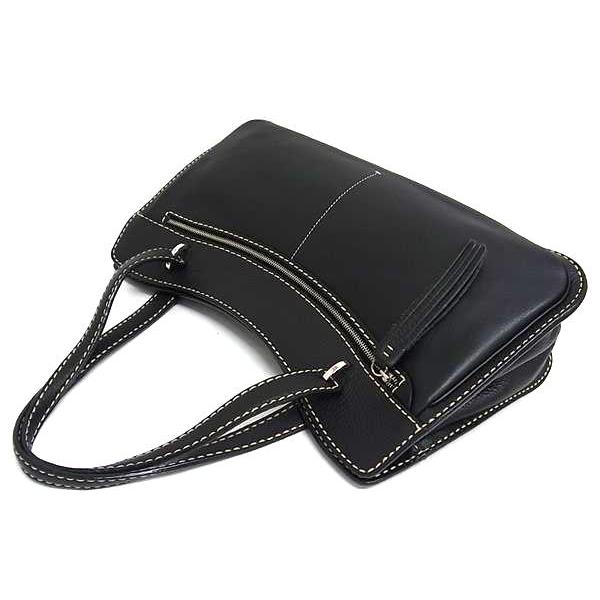 値下げ　トッズ　黒　レザートートバッグ　タッセル革　付き　定価19万円 値下げ トッズ 黒 レザートートバッグ タッセル革 付き 定価19万円