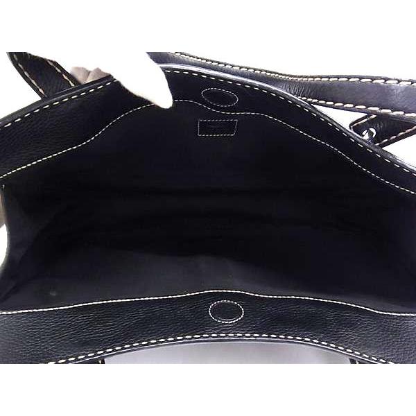 値下げ トッズ 黒 レザートートバッグ タッセル革 付き 定価19万円