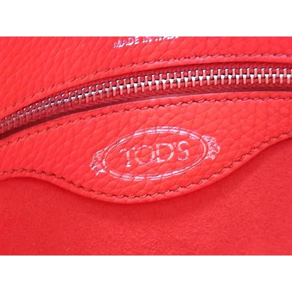 ■新品■未使用■ TODS トッズ ニュージョイ レザー トートバッグ ハンドバッグ ショルダー 肩掛け レッド系 FT0301 TOD'S（トッズ） □新品□未使用□ TODS ニュージョイ レザー トート