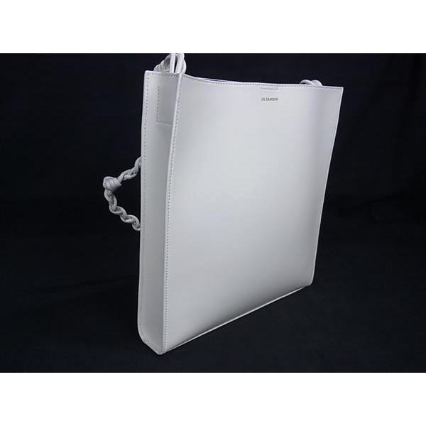JIL SANDER タングル　ショルダーバッグホワイト即購入ok JIL SANDER（ジルサンダー） □極美品□ タングル レザー ショルダー