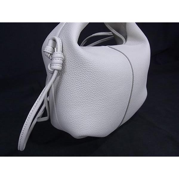 ■美品■ POLENE ポレーヌ ベリ レザー ショルダーバッグ 肩掛けかばん レディース ライトグレー系 FT0546 | POLENE | 01