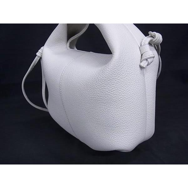 ■美品■ POLENE ポレーヌ ベリ レザー ショルダーバッグ 肩掛けかばん レディース ライトグレー系 FT0546 | POLENE | 02