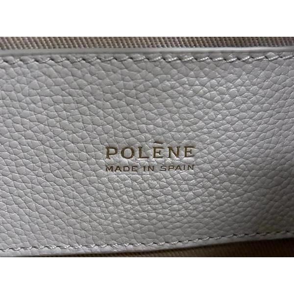 ■美品■ POLENE ポレーヌ ベリ レザー ショルダーバッグ 肩掛けかばん レディース ライトグレー系 FT0546 | POLENE | 08