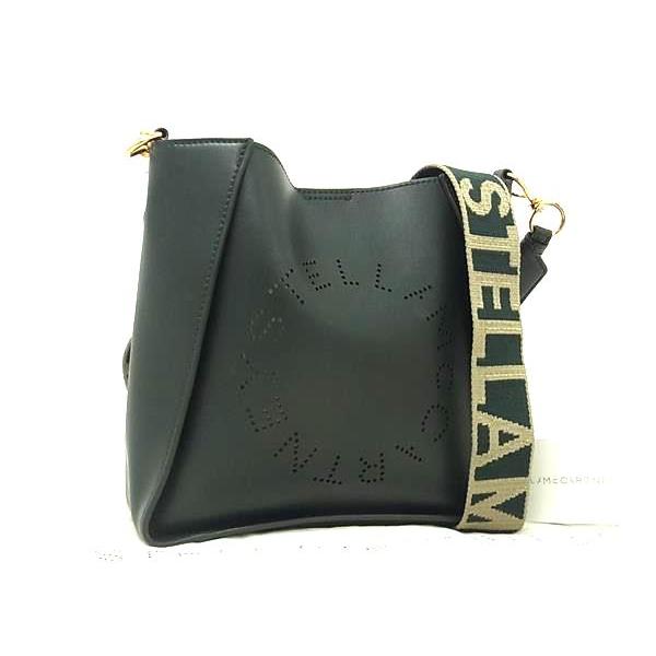 ■極美品■ STELLA McCARTNEY ステラ マッカートニー レザー ショルダーバッグ クロスボディ レディース ダークグリーン系 FT0558 | Stella McCartney