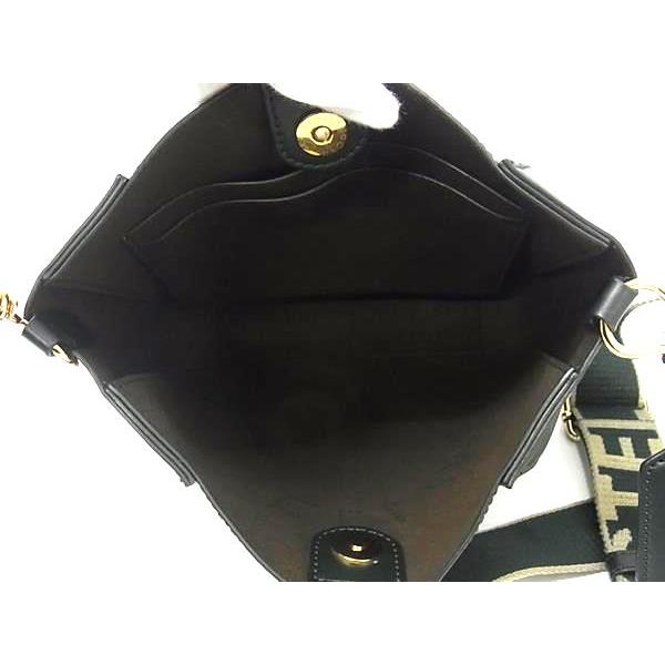 ■極美品■ STELLA McCARTNEY ステラ マッカートニー レザー ショルダーバッグ クロスボディ レディース ダークグリーン系 FT0558 | Stella McCartney | 07