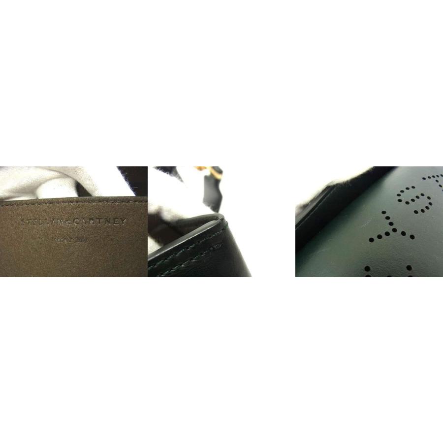 ■極美品■ STELLA McCARTNEY ステラ マッカートニー レザー ショルダーバッグ クロスボディ レディース ダークグリーン系 FT0558 | Stella McCartney | 08