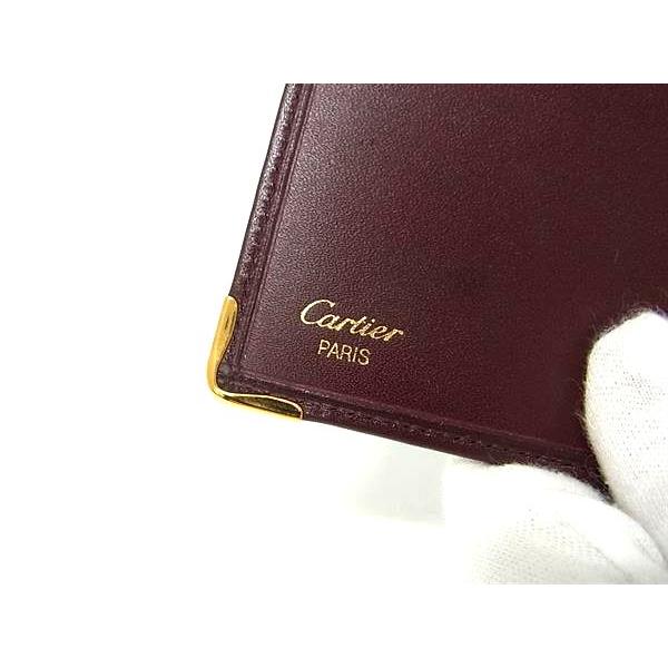Cartier（カルティエ） □極美品□ マストライン レザー 二つ折り 財布