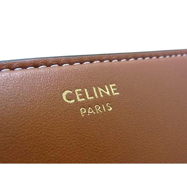 CELINE（セリーヌ） □極美品□ トリオンフ レザー 三つ折り 財布