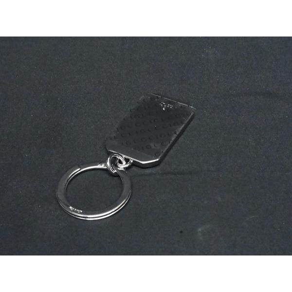 ■新品同様■ GUCCI グッチ レザー キーホルダー キーリング チャーム レディース メンズ ブラック系×シルバー系 FT2728 | GUCCI | 01