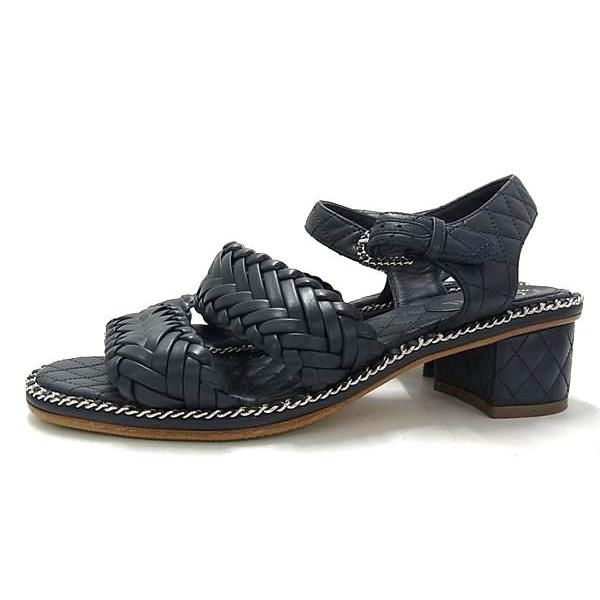 CHANEL（シャネル） □美品□ ココマーク レザー サンダル ヒール 表記