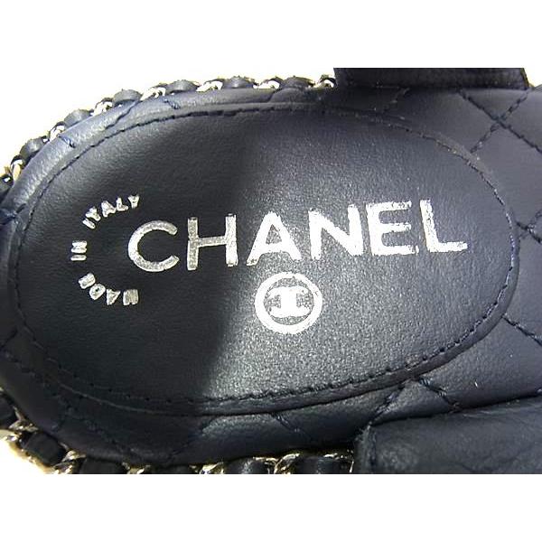 CHANEL（シャネル） □美品□ ココマーク レザー サンダル ヒール 表記