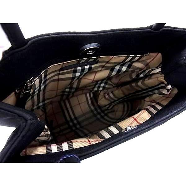 BURBERRY □新品□未使用□ バーバリー キャンバス×レザー