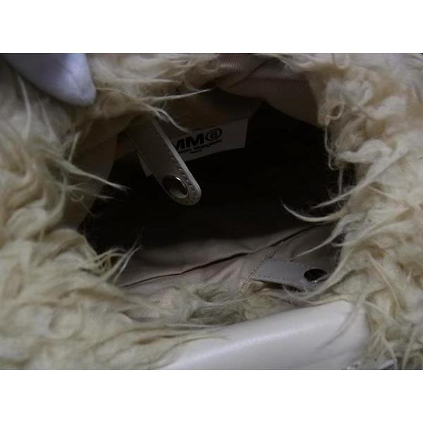 ■美品■ MM6 Maison エムエムシックス メゾン マルジェラ ミニ ジャパニーズ ファー ハンドバッグ ベージュ系 FU4191 | MM6 | 07