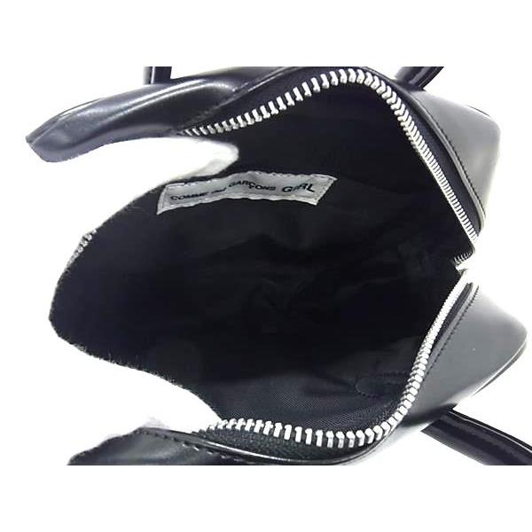 ■新品■未使用■ COMME des GARCONS コム デ ギャルソン レザー ガール フリル ハンドバッグ トートバッグ ブラック系 FU4895 | COMME des GARCONS | 04