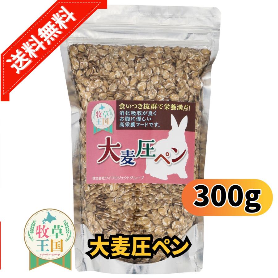 牧草王国 うさぎ えさ ウサギ おやつ 大麦圧ペン ウサギ エサ 餌 圧