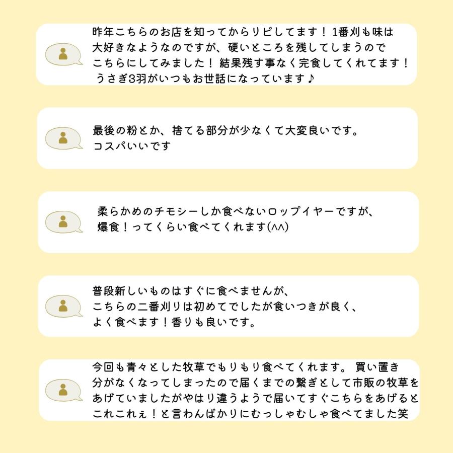 牧草王国 アメリカ産 特選チモシー2番刈り ダブル 50g お試しサイズ