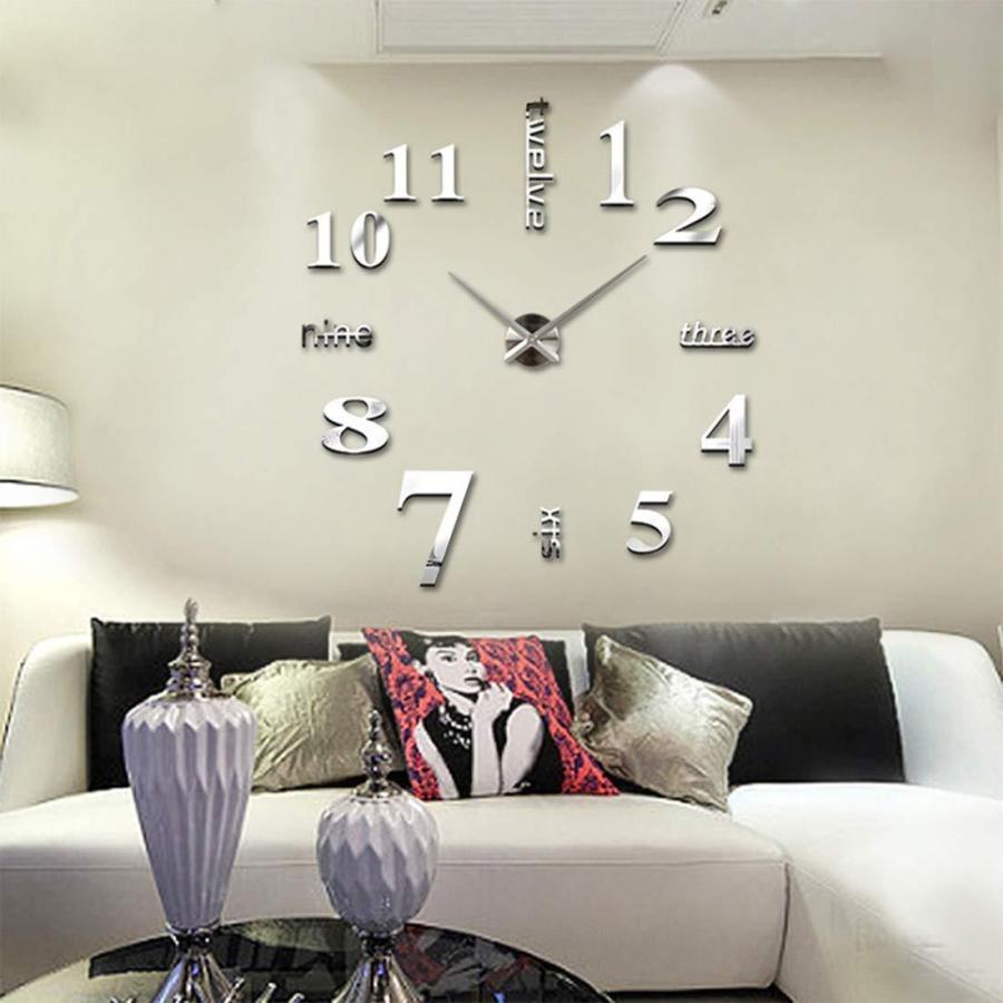 壁時計 時計 組み立て ウォールステッカー 静音 Diy 自分で組み立てる 楽しい コンパクト おしゃれ インテリア コーディネート ブラック シルバー 081 Ypshop 通販 Yahoo ショッピング