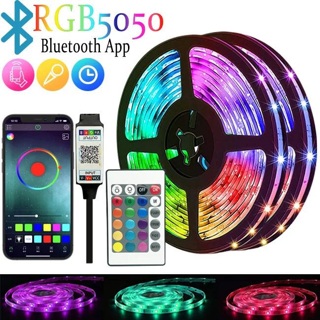 LEDテープライト 高輝度 リモコン スイッチ USB RGB イルミネーション DIY テープライト 20m 15m 10m 5m キラキラ インテリア おしゃれ（Yahoo!・YPSHOP）