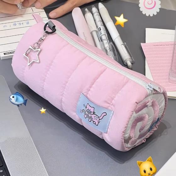 ペンケース 筆箱 おしゃれ かわいい 韓国 ピンク ロールケーキ Y2K