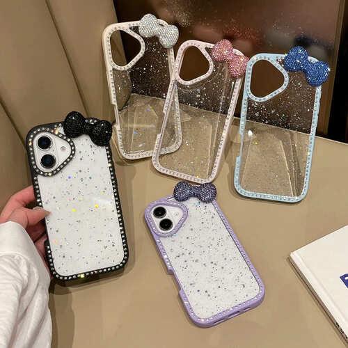 iPhone ケース ラメ グリッター クリア 透明 スマホケース カバー ふち