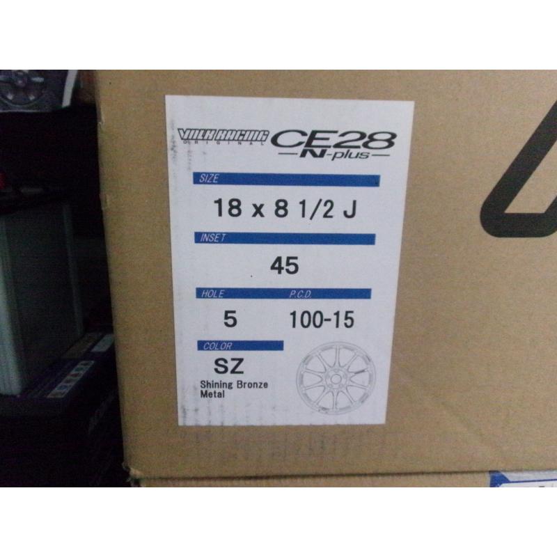 RAYS 【在庫あり】CE28N-plus 18インチ8.5J＋45 5H100 SZ 4本 : YR