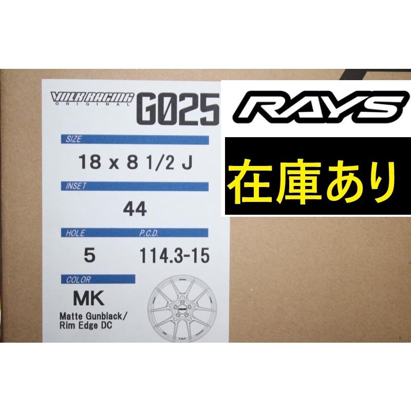 RAYS 『在庫あり』G025 18インチ8.5J＋44 5H114.3 4本 RAYS : YR 