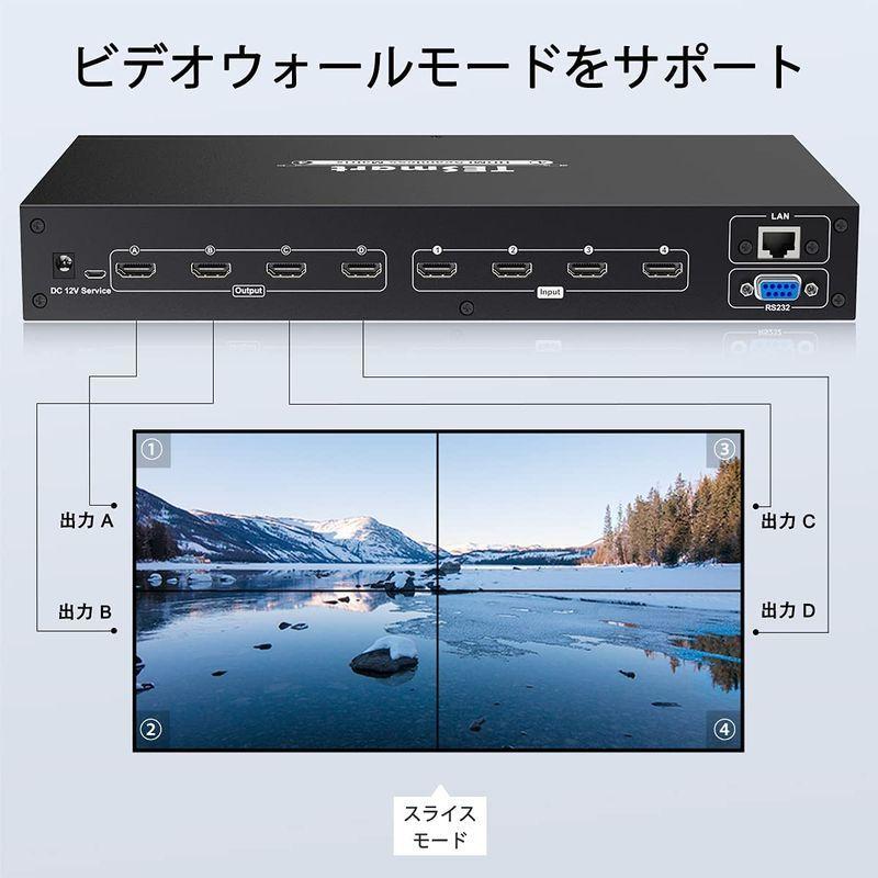ビデオウォールコントローラ HDMI Matrix HDMIマトリックス 4入力4出力 video wall 2X2ビデオウォールコントロー  :20220607183353-01511:YRヤフー店 - 通販 - Yahoo!ショッピング
