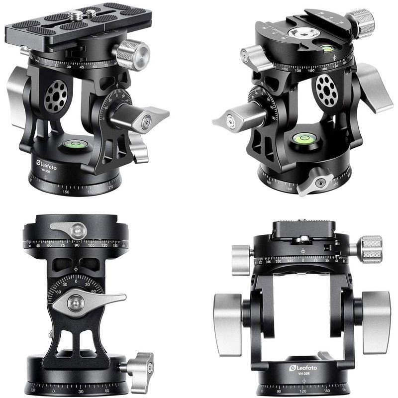 LEOFOTO 2way雲台 パンニングクランプ装備 アルカスイス互換 VH-30R ［ビデオ雲台］ 