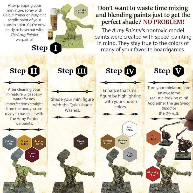 The Army Painter アーミーペインター メガペイントセット 正規品 日本語解説書付 Warpaints Mega Paint 