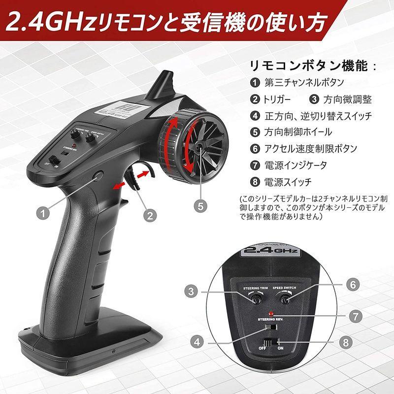 ラジコンカー HBXラジコンカー オフロード 1/16スケール 4WD RTR 電動RCカー 2.4Ghz無線操作 リモコンカー 40 km 