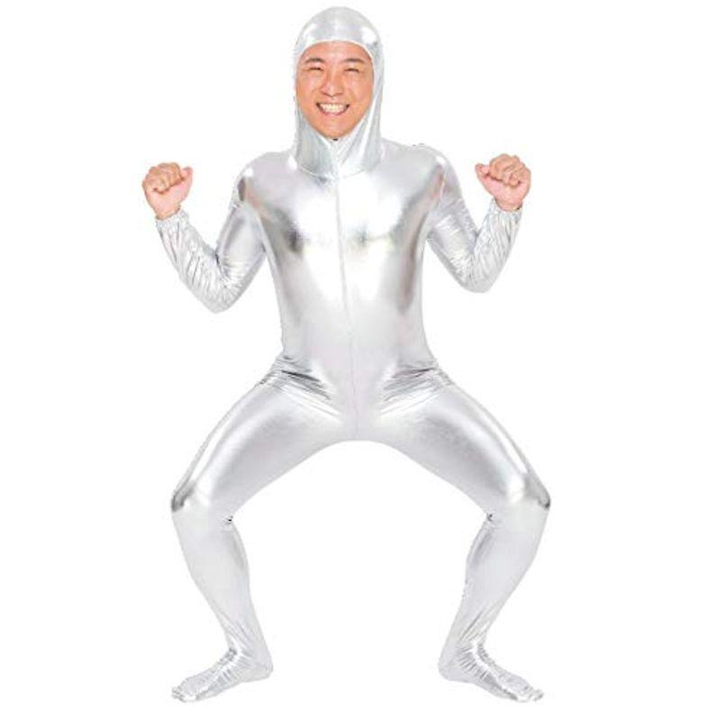 新品 全身タイツ 光沢ツルスベ ゼンタイ 銀 シルバー Mサイズ ZENTAI 晴様専用 ツルスベゼンタイ 黒色 全身タイツ leohex amoresy zentai