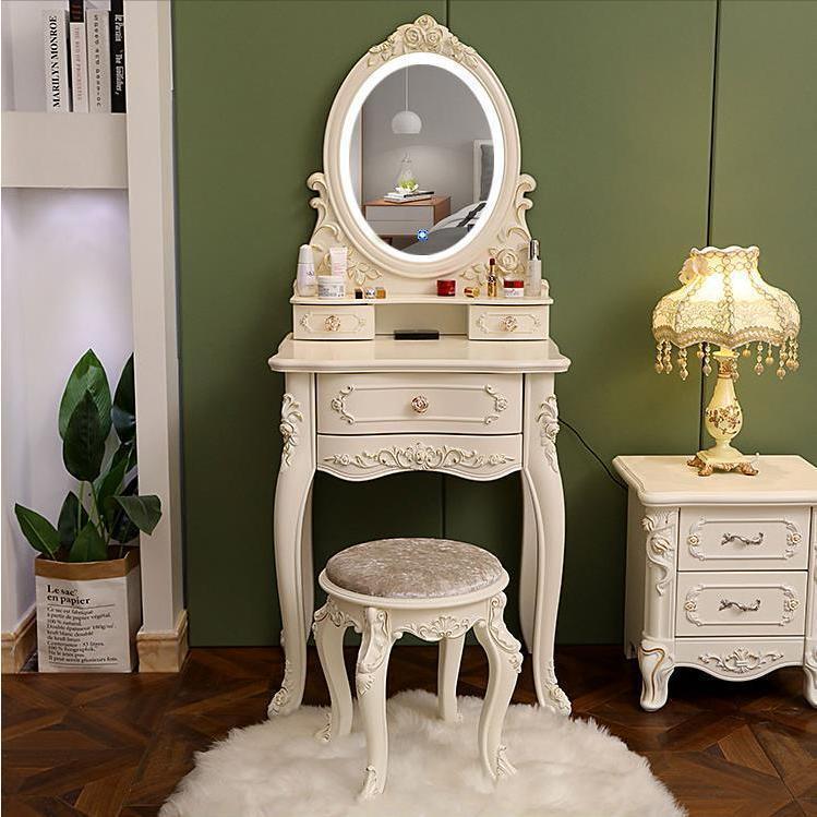 最も優遇の 本日限定価格 新品ドレッサー スツール付き 北欧風 化粧台
