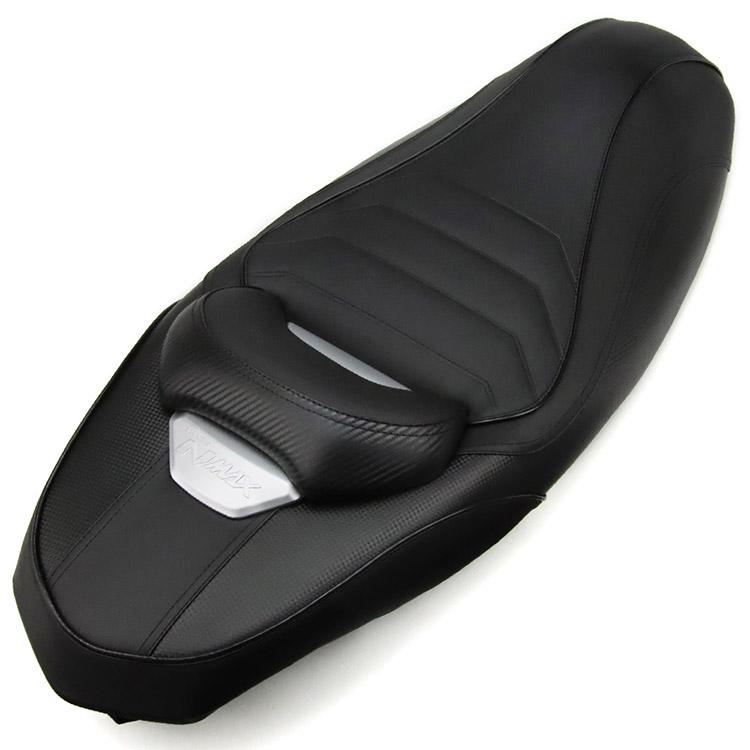NMAX155/125(SEG6J/SG66J)用社外シート 黒レザー＋カーボン調 シートASSY 丸ごと交換タイプ カスタムシート_1