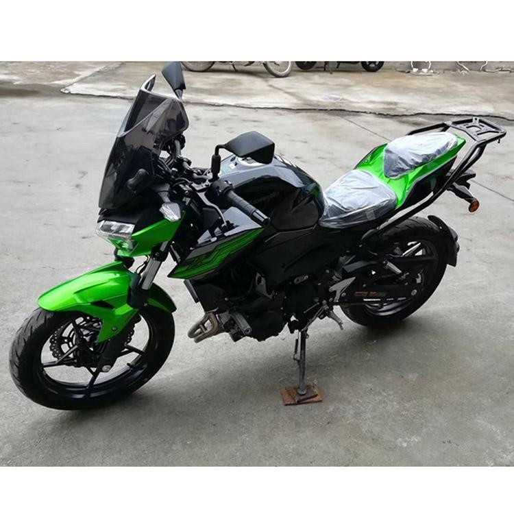 カワサキ対応 オートバイリア荷台ラック ニンジャ250 Ninja400(18-23)社外カスタム用 アルミ合金製 リア キャリア 荷物ラック ブラック_1