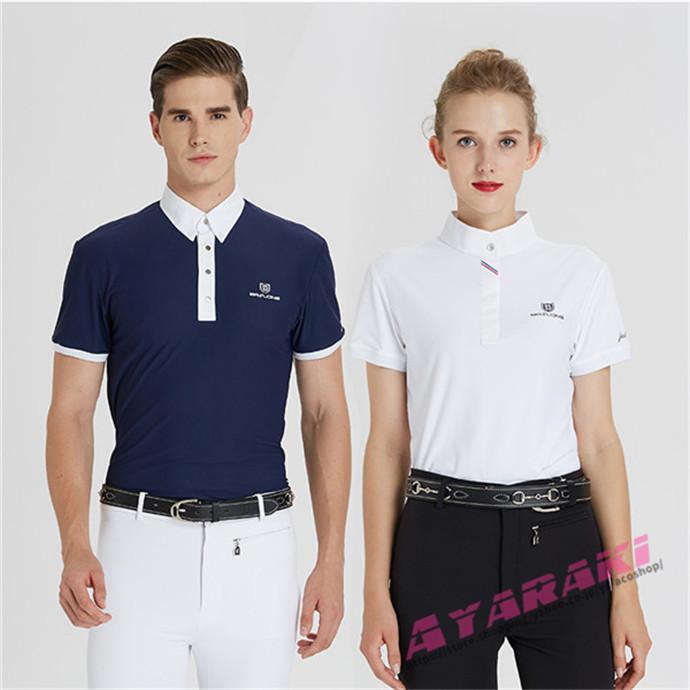 乗馬用品 乗馬ウェア 半袖シャツ ショーシャツ 乗馬用ポロシャツ 乗馬用品 乗馬ウェア 半袖シャツ ショーシャツ 乗馬用ポロシャツ