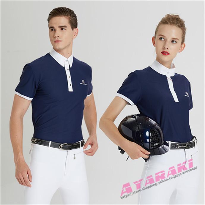 乗馬用品 乗馬ウェア 半袖シャツ ショーシャツ 乗馬用ポロシャツ 乗馬用品 乗馬ウェア 半袖シャツ ショーシャツ 乗馬用ポロシャツ