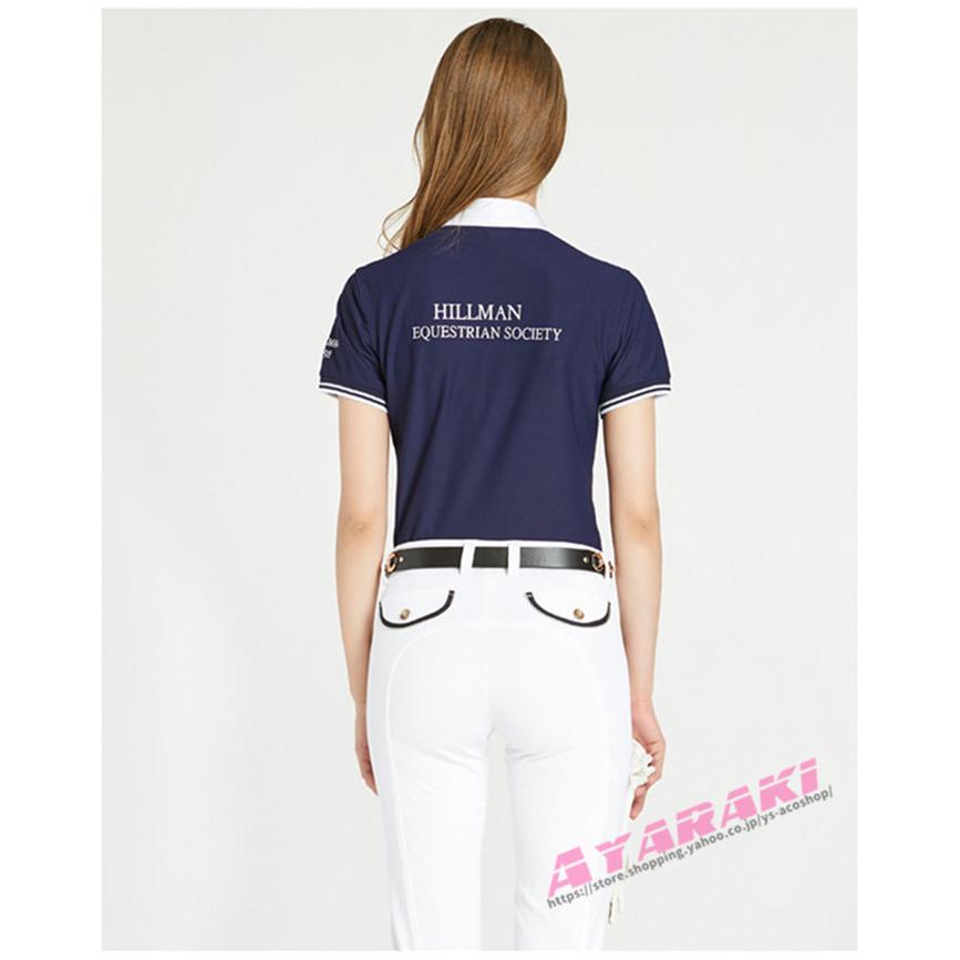 乗馬用品 乗馬ウェア 半袖シャツ ショーシャツ 乗馬用ポロシャツ レディース コンペティション 競技用 馬具 馬 乗馬用 春 夏 乗馬用品 乗馬ウェア