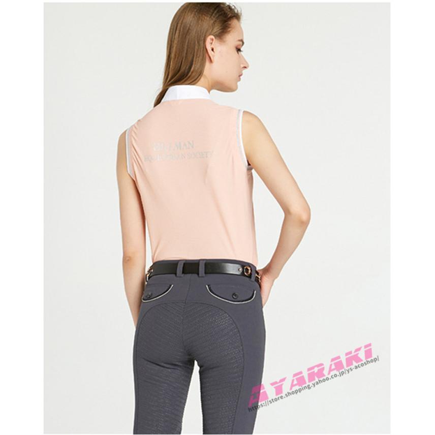 乗馬用品 乗馬ウェア 半袖シャツ ショーシャツ 乗馬用ポロシャツ レディース コンペティション 競技用 馬具 馬 乗馬用 春 夏 乗馬用品 乗馬ウェア