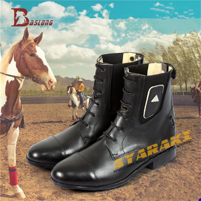 乗馬用品 乗馬ブーツ 合成皮革 ブーツ ショットブーツ ブラック 乗馬用品 乗馬ブーツ 合成皮革 ブーツ ショットブーツ ブラック