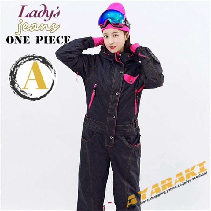 スノーボードウエア ウェア ツナギ ワンピース オールインワン 中綿 レディース スキー 防寒フード snow 防風 防寒 保温 スノーボード アウトドア 地］：