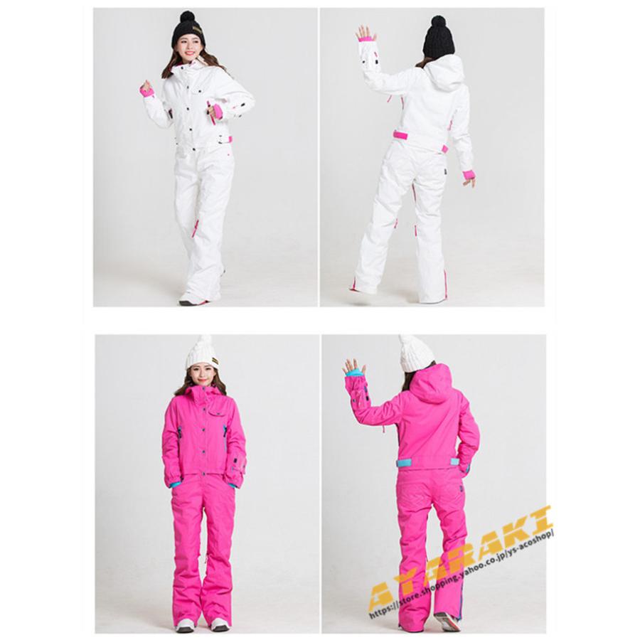 スノーボードウエア ウェア ツナギ ワンピース オールインワン 中綿 レディース スキー 防寒フード snow 防風 防寒 保温 スノーボード アウトドア 地］：