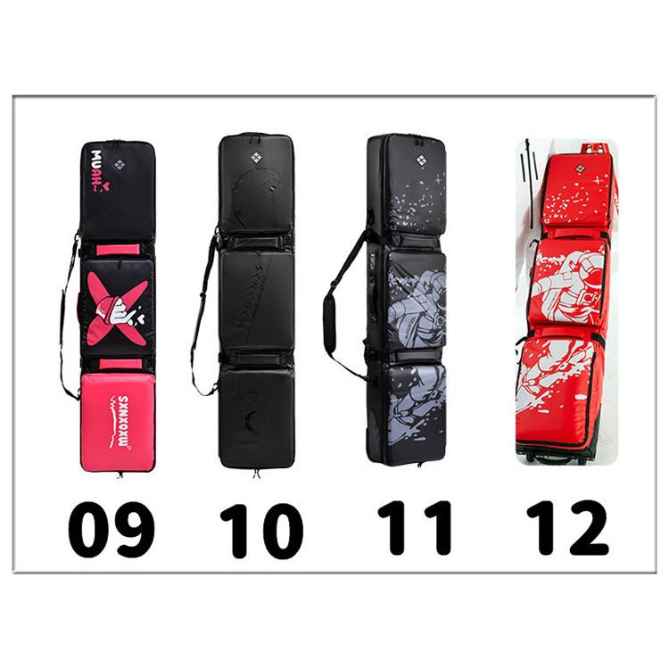 スノーボードケース キャスター 付き オールインワン 大容量収納 4WAY 前面3ポケット ボードケース スノーボード ウェア ボード ブーツ ゴーグル など収納可 