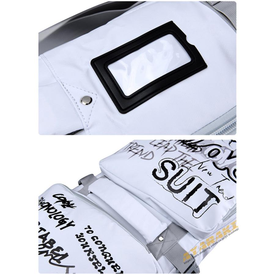 スノーボードケース キャスター 付き オールインワン 大容量収納 4WAY 前面3ポケット ボードケース スノーボード ウェア ボード ブーツ ゴーグル など収納可 