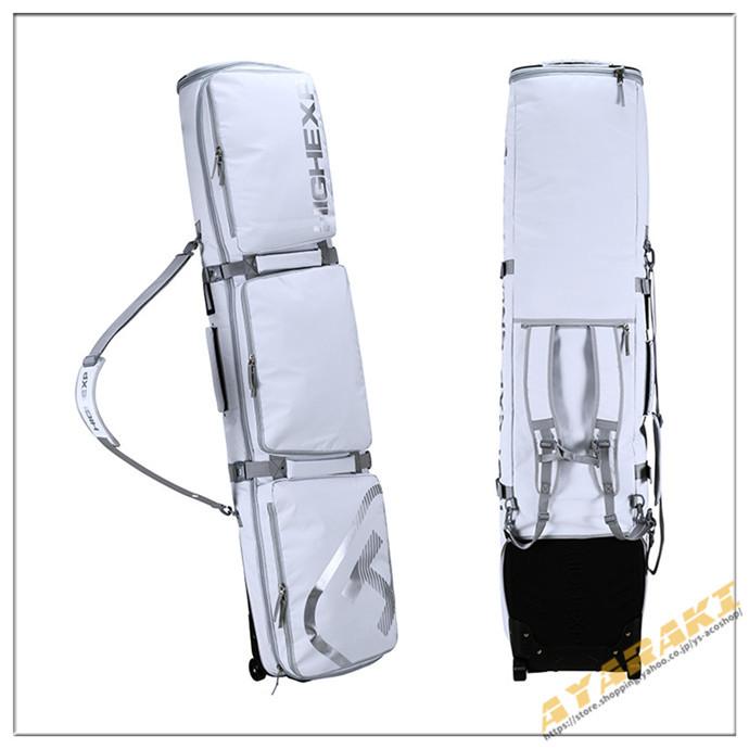 スノーボードケース キャスター 付き オールインワン 大容量収納 4WAY 前面3ポケット ボードケース スノーボード ウェア ボード ブーツ ゴーグル など収納可 