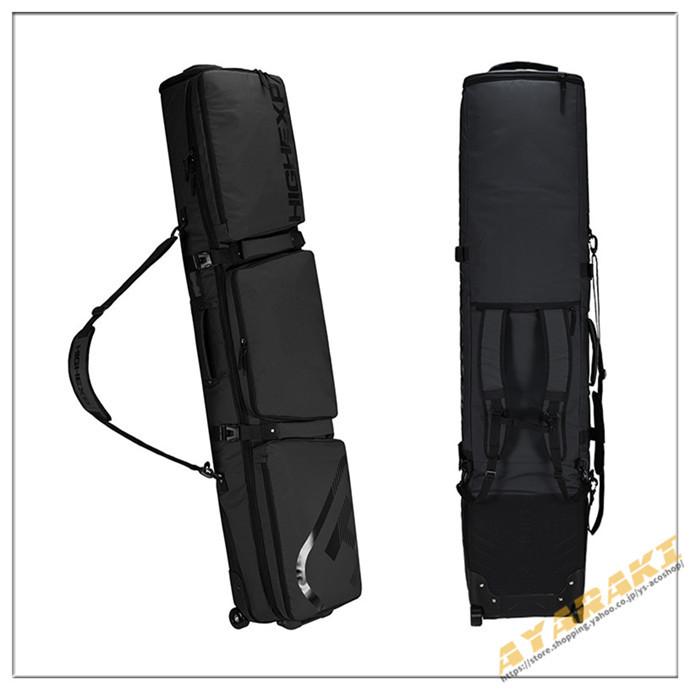 スノーボードケース キャスター 付き オールインワン 大容量収納 4WAY 前面3ポケット ボードケース スノーボード ウェア ボード ブーツ ゴーグル など収納可 