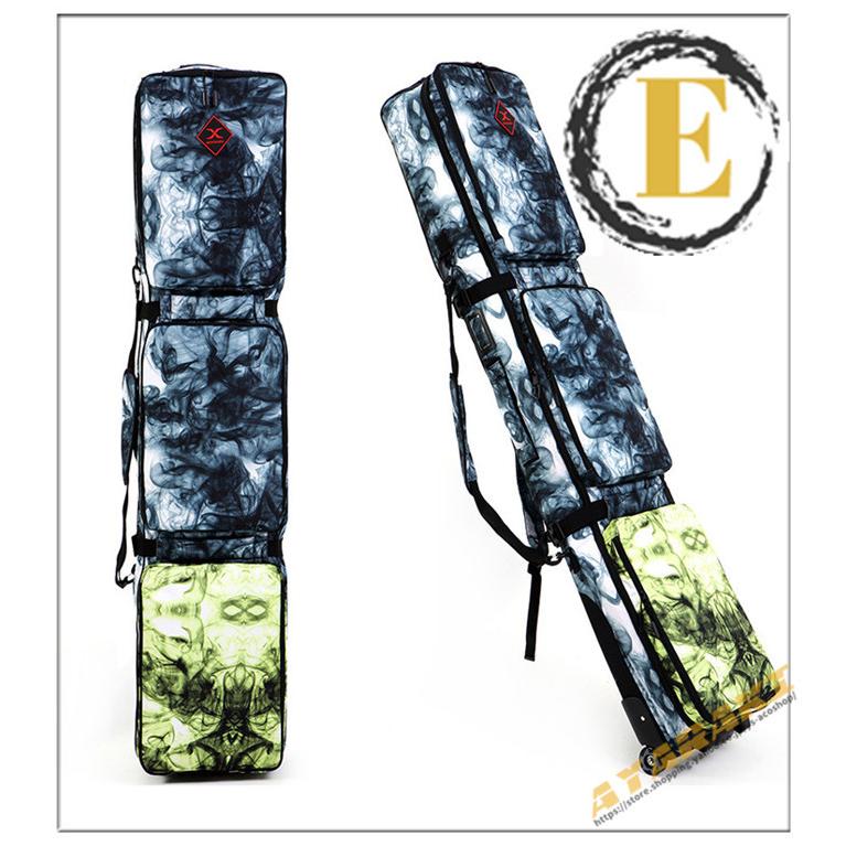 スノーボードケース キャスター 付き オールインワン 大容量収納 4WAY 前面3ポケット ボードケース スノーボード ウェア ボード ブーツ ゴーグル など収納可 