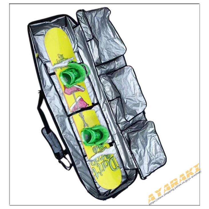 スノーボードケース キャスター 付き オールインワン 大容量収納 4WAY 前面3ポケット ボードケース スノーボード ウェア ボード ブーツ ゴーグル など収納可 