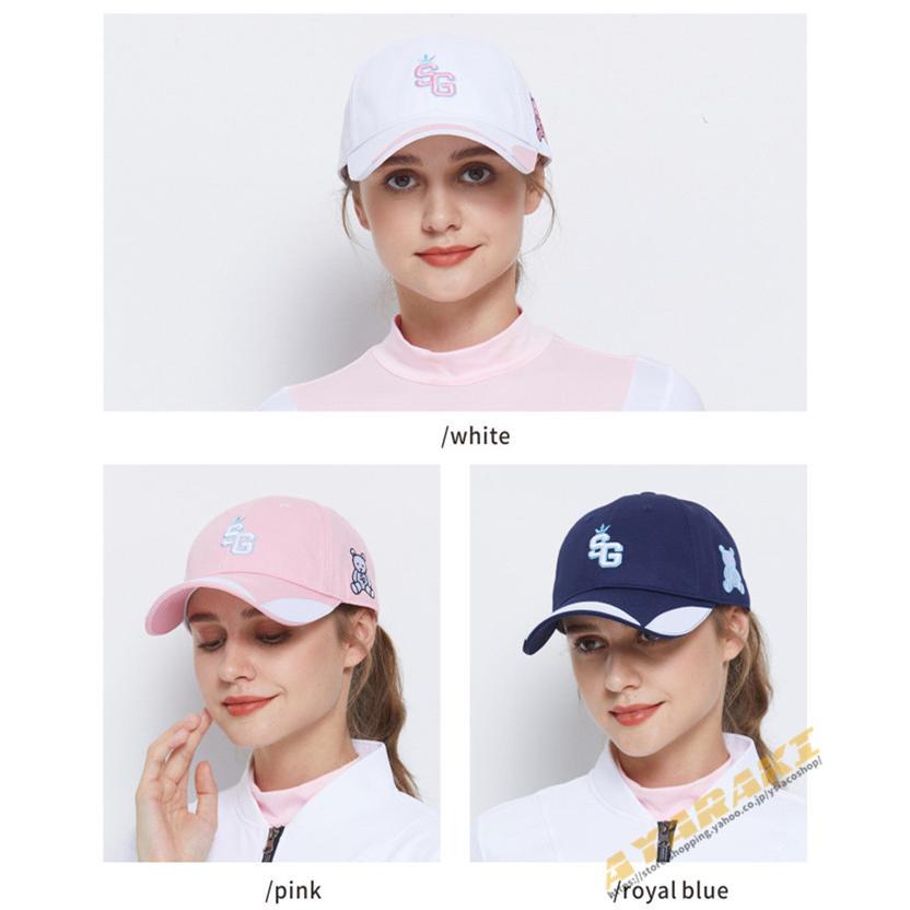 ゴルフキャップ ゴルフウェア レディース 通気 バイザー キャップ Uvカット サイズ調節可能 帽子 ギフト アウトドア 春夏モデル 速乾 ワーク キャップ スポーツ