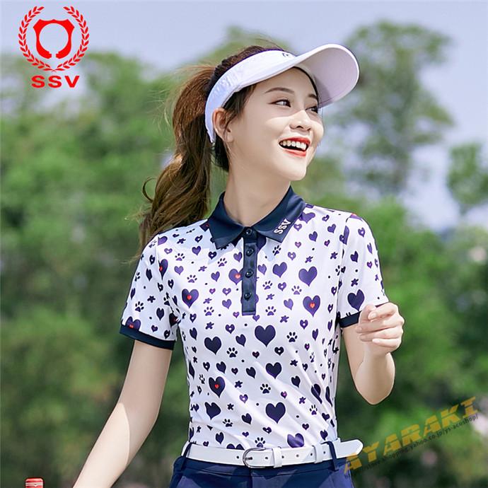 ゴルフ 半袖ポロシャツ ゴルフウェア シャツ レディース ポロシャツ 春夏新作モデル